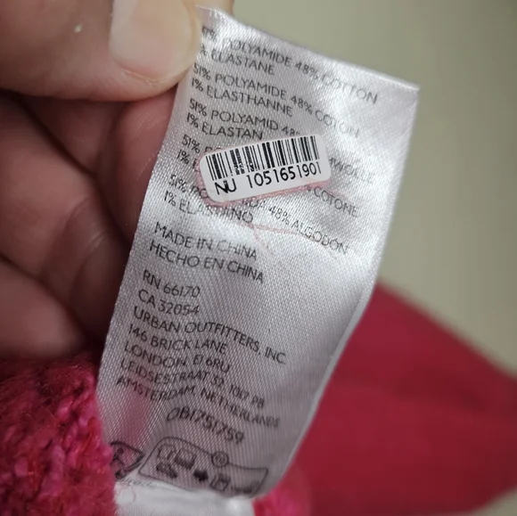 Free People Katie Knit Pullover Sweater, Size M, Pink, GUC - Picture 7 of 8